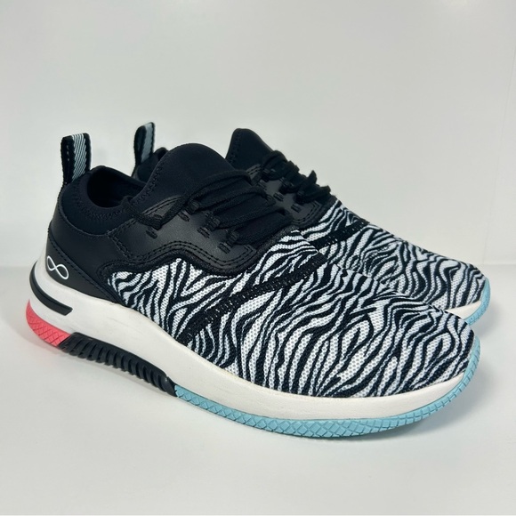 New Cherokee INFINITY Dart Nursing Work Slip Resistant Shoe Zebra Rose Women’s 7 - Picture 4 of 16